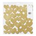 American Crafts - Fine and Dandy Collection - 12 x 12 Die Cut Foam Hearts - Glitter Gold