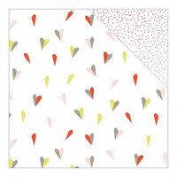 American Crafts - Dear Lizzy Collection - Fine and Dandy - 12 x 12 Double Sided Paper - Love Fest