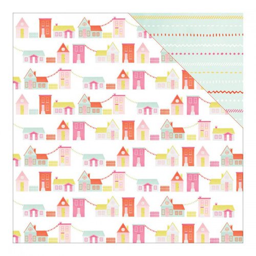 American Crafts - Dear Lizzy Collection - Fine and Dandy - 12 x 12 Double Sided Paper - Charming Charade