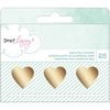 American Crafts - Fine and Dandy Collection - Roll Stickers - Gold Foil Heart Decals