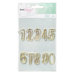 American Crafts - Dear Lizzy Collection - Fine and Dandy - Paperclips - Gold Numbers