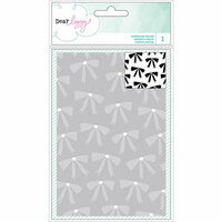 American Crafts - Fine and Dandy Collection - Embossing Folder - Bows