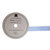 American Crafts - Glitter Ribbon - Blue Chevron - 0.625 Inch - 3 Yards