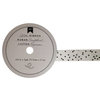 American Crafts - Glitter Ribbon - Black Confetti - 0.625 Inch - 3 Yards