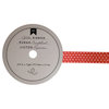 American Crafts - Glitter Ribbon - Red Polka Dot - 0.625 Inch - 3 Yards