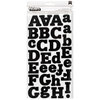 American Crafts - Thickers - Eric - Foam Alpha Stickers - Black