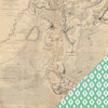 Heidi Swapp - Wanderlust Collection - 12 x 12 Double Sided Paper - Treasure Map