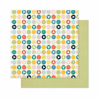 Pink Paislee - Atlas Collection - 12 x 12 Double Sided Paper - Compass