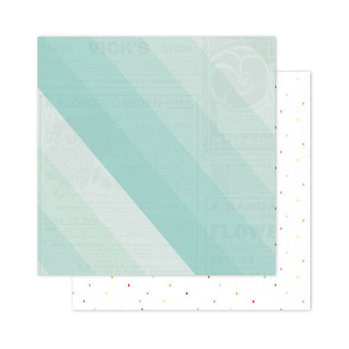 Pink Paislee - Citrus Bliss Collection - 12 x 12 Double Sided Paper - Bloom