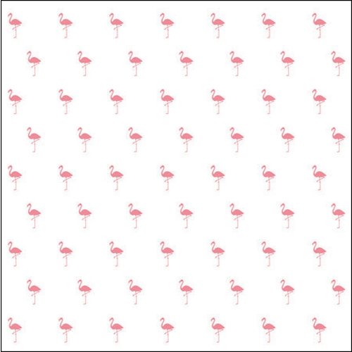 Pink Paislee - Citrus Bliss Collection - 12 x 12 Acetate Paper - Flamingo