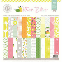 Pink Paislee - Citrus Bliss Collection - 12 x 12 Paper Pad