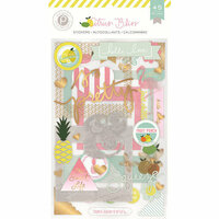 Pink Paislee - Citrus Bliss Collection - Chipboard Stickers