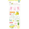 Pink Paislee - Citrus Bliss Collection - Puffy Stickers