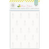 Pink Paislee - Citrus Bliss Collection - Embossing Folder - 4 x 6 - Pineapple