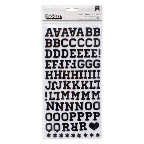 American Crafts - Shimelle Collection - True Stories - Thickers - Chipboard - Hipster - Black