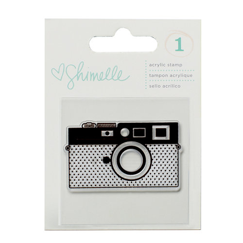 American Crafts - Shimelle Collection - True Stories - Clear Acrylic Stamps - Camera