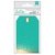American Crafts - Tags - Aqua With Gold Foil