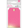 American Crafts - Tags - Pink With Gold Foil