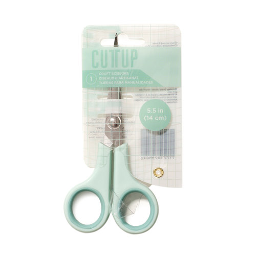 American Crafts - Cutup - Scissors - 5 Inch - Extra-Fine Tip - Mint