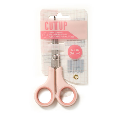 American Crafts - Cutup - Scissors - 5 Inch - Extra-Fine Tip - Blush