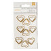 American Crafts - Paper Clips - Gold Hearts