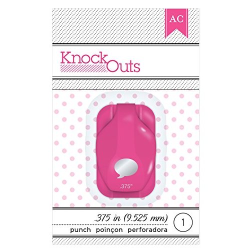 American Crafts - Knock Outs - Mini Punch - Word Bubble - .375 Inch