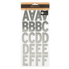 American Crafts - DIY Shop 3 Collection - Cardstock Stickers with Foil Accents - Alphabet