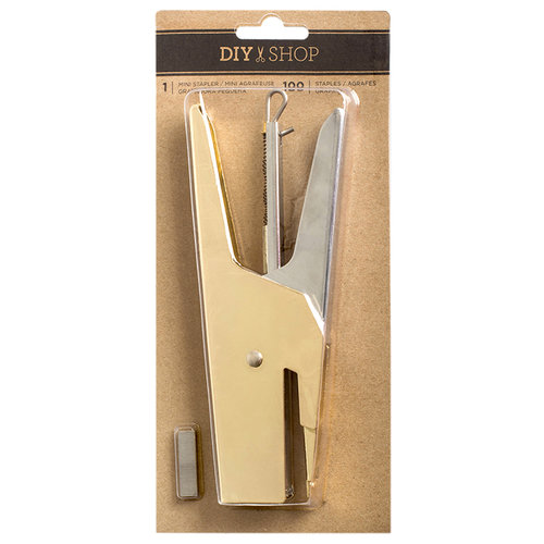 American Crafts - DIY Shop 3 Collection - Mini Stapler - Gold