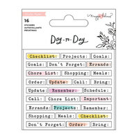 Maggie Holmes - Day to Day Planner Collection - Mini Sticker Book 2 - Cardstock with Foil Accents