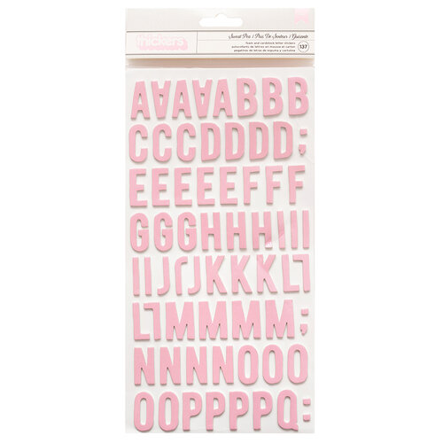 Maggie Holmes - Sweet Story Collection - Thickers - Alphabet - Sweet Pea with Foil Accents