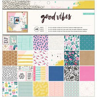 Crate Paper - Good Vibes Collection - 12 x 12 Paper Pad - Good Vibes