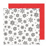 Crate Paper - Hey Santa Collection - 12 x 12 Double Sided Paper - Sweet December