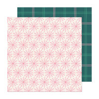 Crate Paper - Hey Santa Collection - 12 x 12 Double Sided Paper - Peppermint