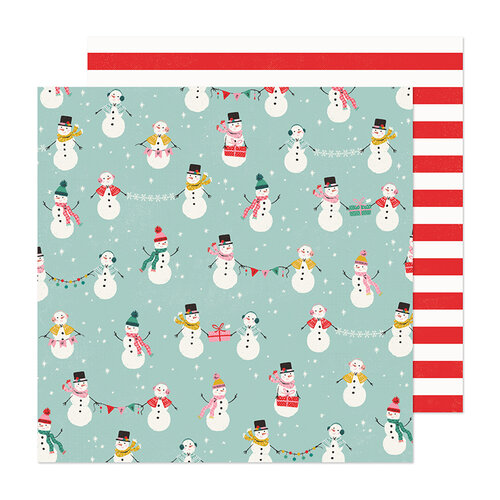 Crate Paper - Hey Santa Collection - 12 x 12 Double Sided Paper - North Pole
