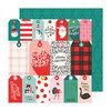 Crate Paper - Hey Santa Collection - 12 x 12 Double Sided Paper - Be Jolly