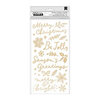 Crate Paper - Hey Santa Collection - Thickers - Phrase and Accent - Puffy Gold Foil - Very Merry