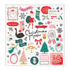 Crate Paper - Hey Santa Collection - 12 x 12 Chipboard Stickers