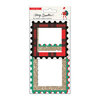 Crate Paper - Hey Santa Collection - Pom Pom Frames with Gold Glitter Accents