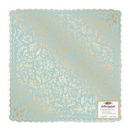 Maggie Holmes - Marigold Collection - 12 x 12 Specialty Paper with Gold Foil Accents - So Sweet