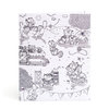 American Crafts - Hall Pass Collection - Adult Coloring - Folder - Kitty Karaoke