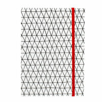 American Crafts - Hall Pass Collection - Adult Coloring - Elastic Notebook - 5 x 7 - Triangles