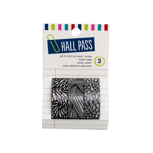 American Crafts - Hall Pass Collection - Adult Coloring - Washi Tape - Sketch Mark