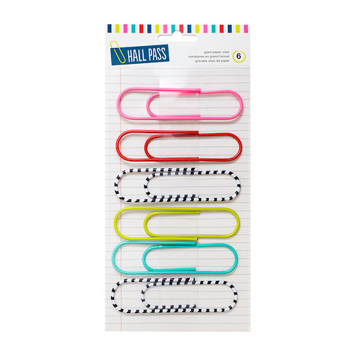 American Crafts - Hall Pass Collection - Adult Coloring - Paper Clips - Multicolor - 4 Inches