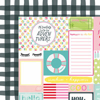 American Crafts - Happy Place Collection - 12 x 12 Double Sided Paper - Top Notch