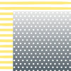 American Crafts - Happy Place Collection - 12 x 12 Double Sided Paper - Lemon Berry