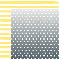 American Crafts - Happy Place Collection - 12 x 12 Double Sided Paper - Lemon Berry