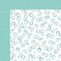 American Crafts - Happy Place Collection - 12 x 12 Double Sided Paper - Bubblicious