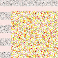 American Crafts - Happy Place Collection - 12 x 12 Double Sided Paper - Tutti Fruiti
