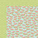 American Crafts - Happy Place Collection - 12 x 12 Double Sided Paper - Wild Watermelon