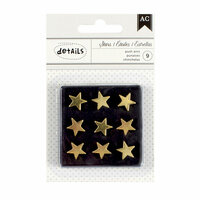 American Crafts - Push Pins - Gold Stars
